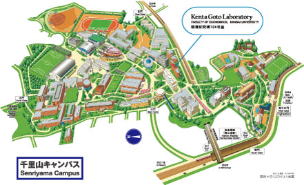 Senriyama Campusmap 千里山キャンパスマップ