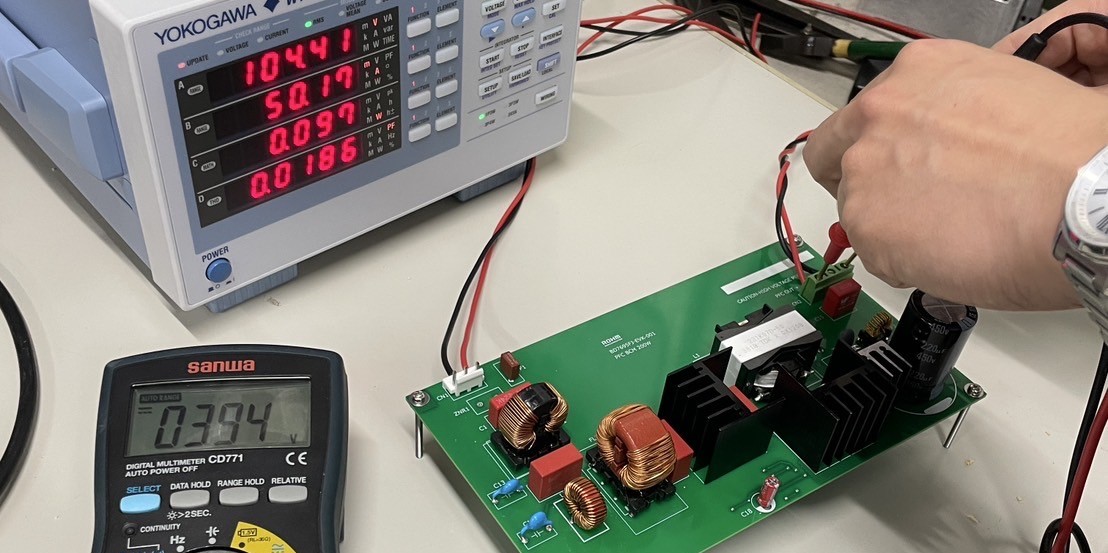 実験風景の写真